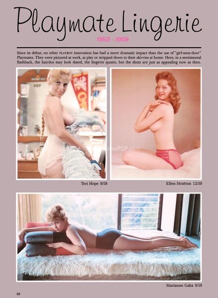 Playboy’s Playmate Lingerie 1950s Cover