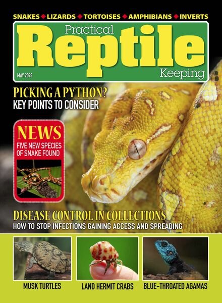Practical Reptile Keeping – May 2023 Cover