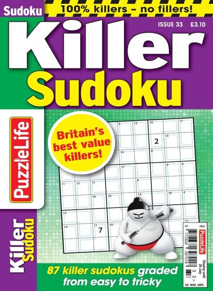 PuzzleLife Killer Sudoku – 25 May 2023 Cover