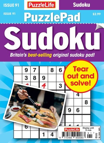 PuzzleLife PuzzlePad Sudoku – 15 June 2023 Cover