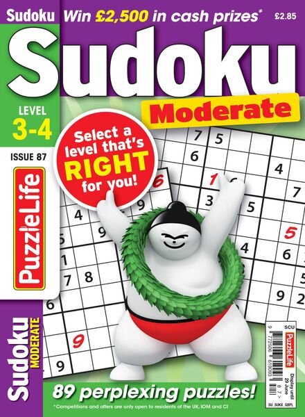 PuzzleLife Sudoku Moderate – May 2023 Cover