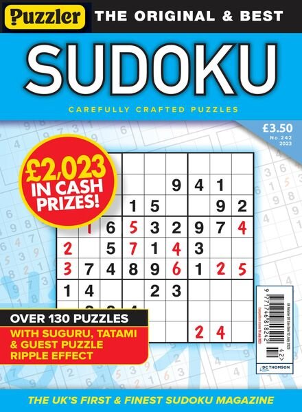 Puzzler Sudoku – June 2023 Cover