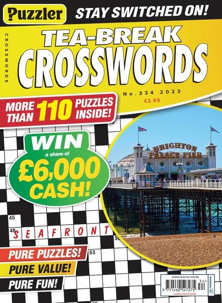 Puzzler Tea-Break Crosswords – June 2023 Cover