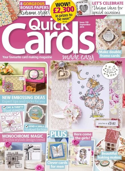 Quick Cards Made Easy – August 2014 Cover