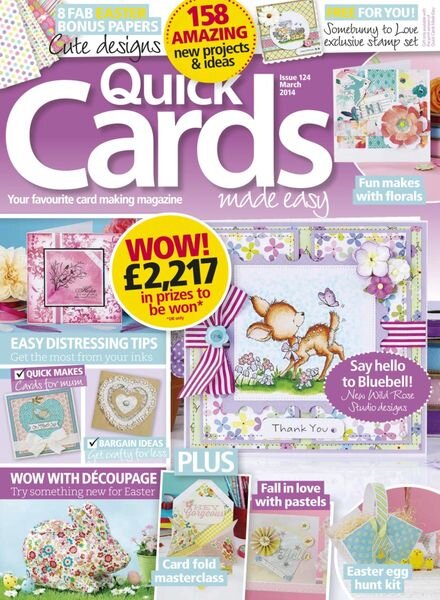 Quick Cards Made Easy – February 2014 Cover