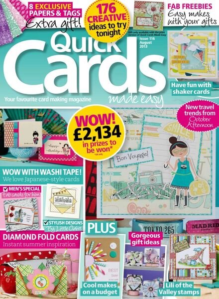 Quick Cards Made Easy – July 2013 Cover