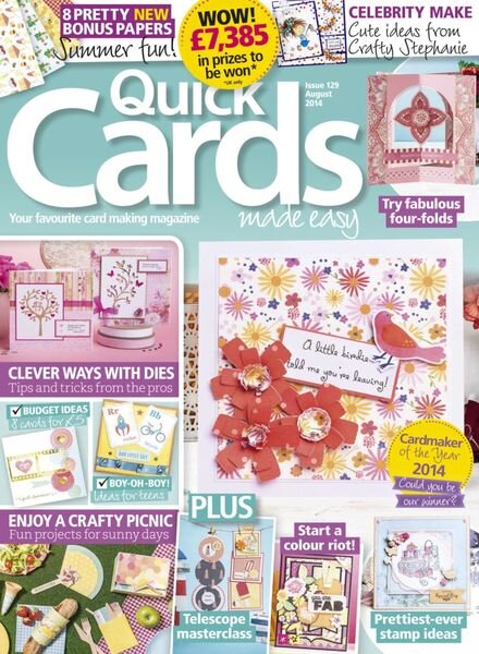 Quick Cards Made Easy – July 2014 Cover