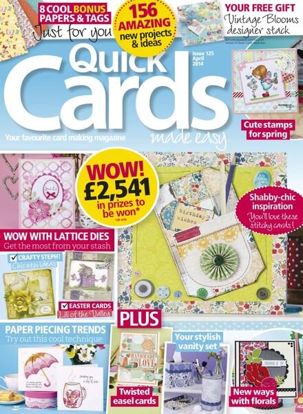 Quick Cards Made Easy – March 2014 Cover