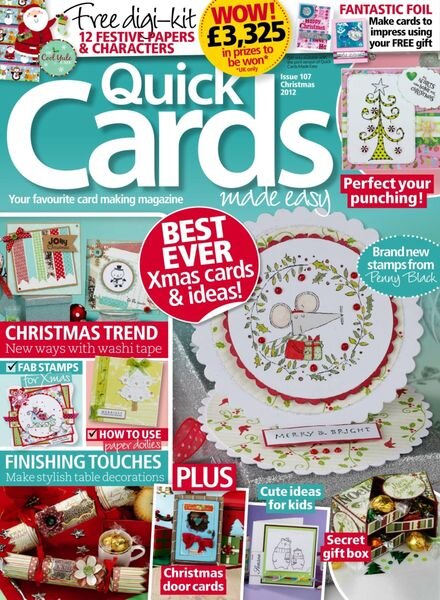 Quick Cards Made Easy – November 2012 Cover