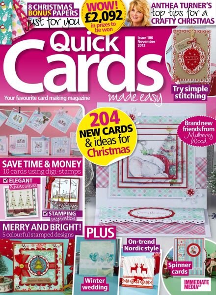 Quick Cards Made Easy – October 2012 Cover