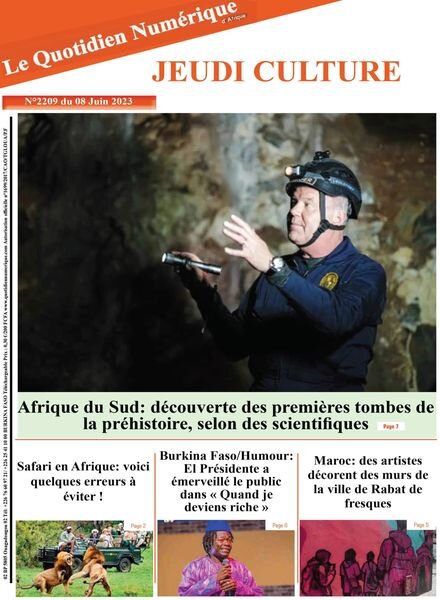 Quotidien Numerique d’Afrique – 08 juin 2023 Cover