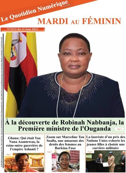 Quotidien Numerique d’Afrique – 13 juin 2023 Cover