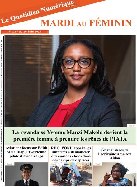 Quotidien Numerique d’Afrique – 20 juin 2023 Cover