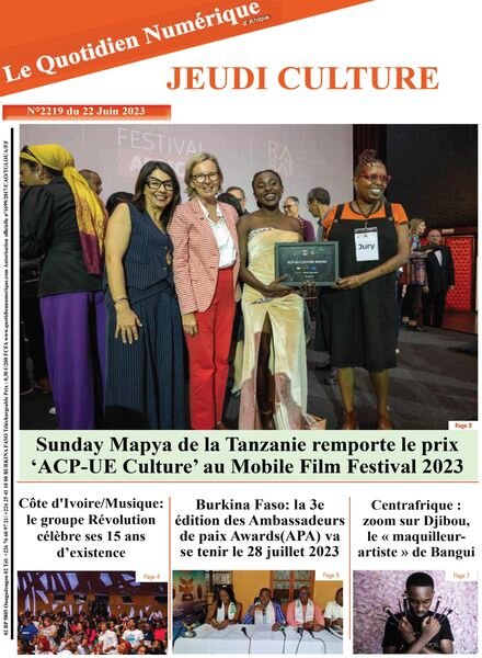 Quotidien Numerique d’Afrique – 22 juin 2023 Cover
