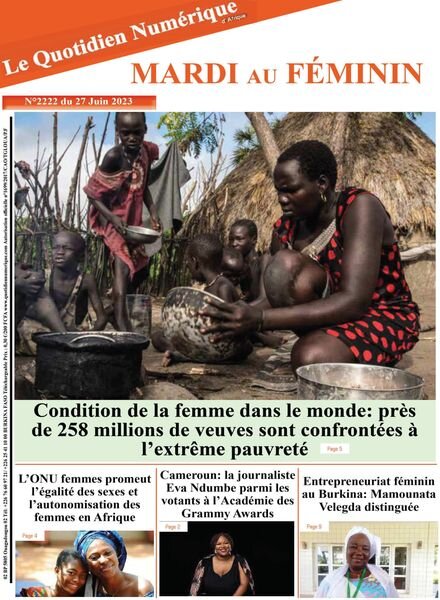 Quotidien Numerique d’Afrique – 27 juin 2023 Cover