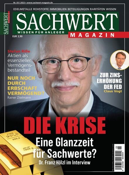 Sachwert Magazin – Juli 2023 Cover
