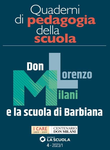 Scuola e Didattica – Quaderni di pedagogia della scuola N4 – Giugno 2023 Cover