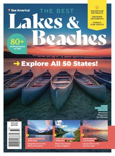 See America! The Best Lakes and Beaches – May 2023 Cover