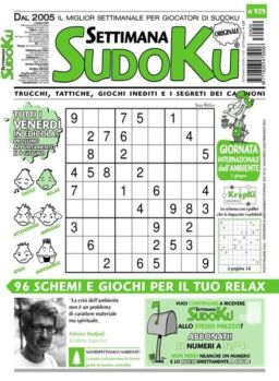 Settimana Sudoku – 31 maggio 2023
