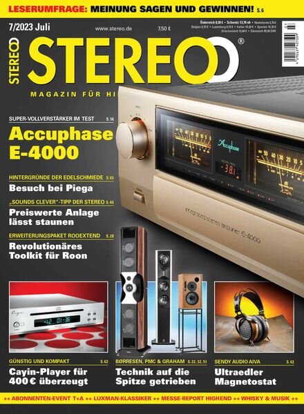 STEREO – Juli 2023 Cover