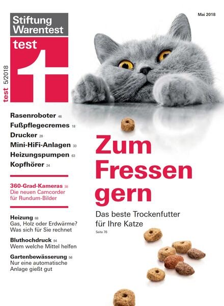 Stiftung Warentest Test – Mai 2018 Cover