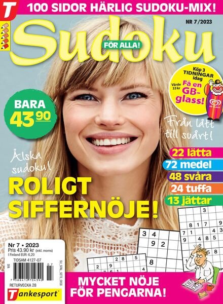 Sudoku for alla – 15 juni 2023 Cover