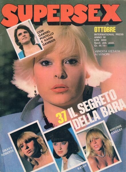 Supersex – Numero 37 Ottobre 1979 Cover