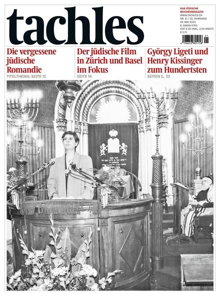 tachles – 26 Mai 2023 Cover