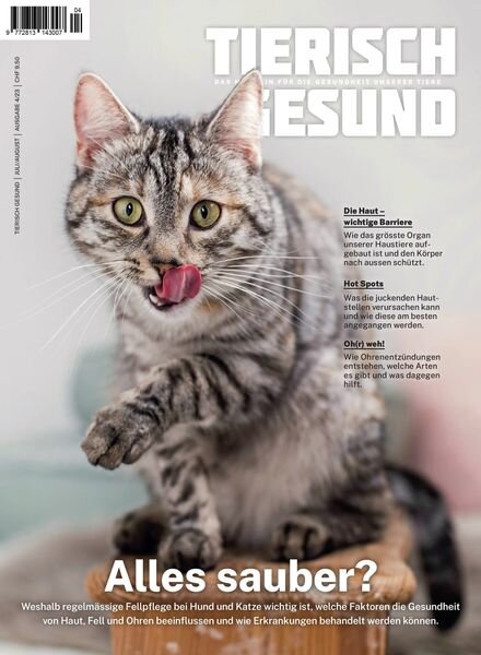 Tierisch Gesund – Juli 2023 Cover