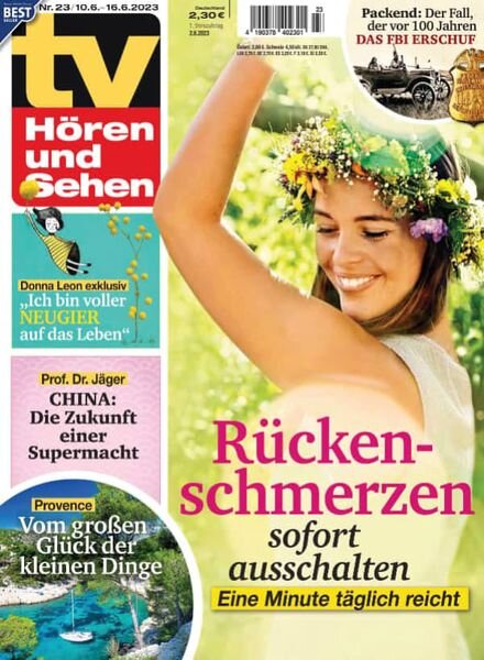 TV Horen und Sehen – 02 Juni 2023 Cover