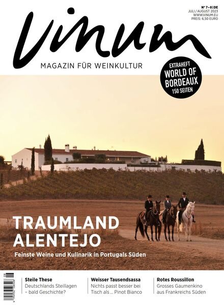 Vinum – Juli-August 2023 Cover