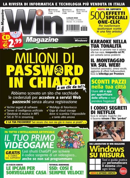 Win Magazine – luglio 2023 Cover
