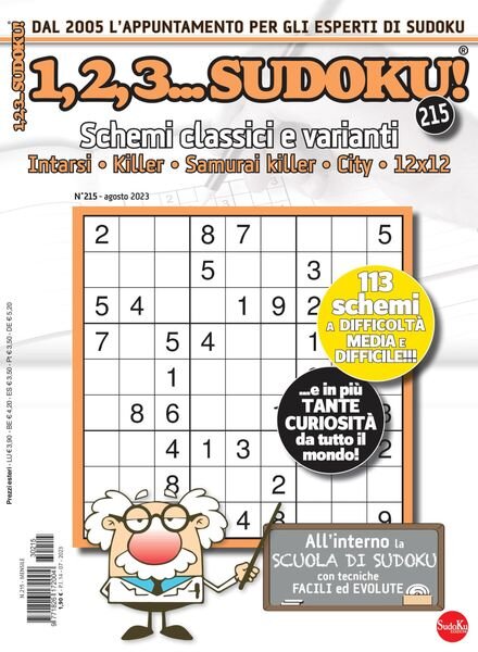 123 Sudoku – agosto 2023 Cover