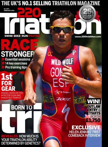 220 Triathlon – January 2014 Cover