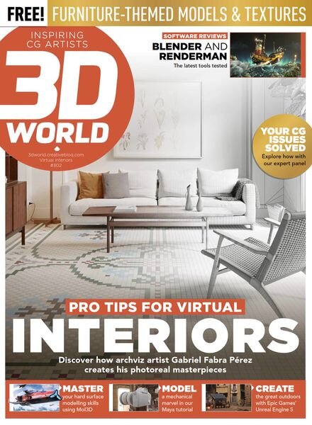 3D World UK – Issue 302 – September 2023 Cover