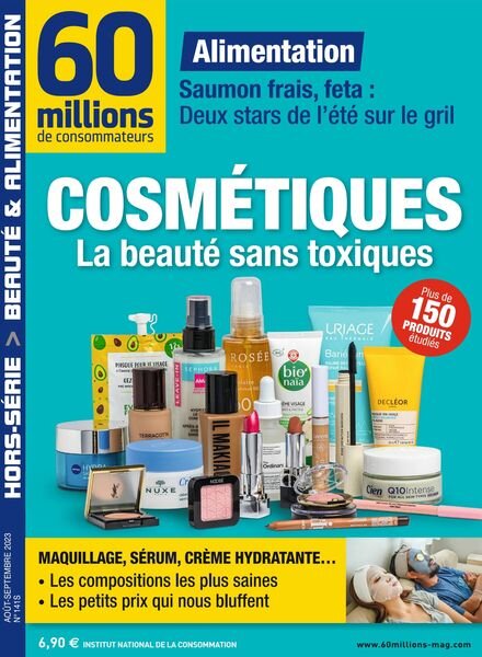 60 Millions de Consommateurs – Hors-Serie – Aout-Septembre 2023 Cover