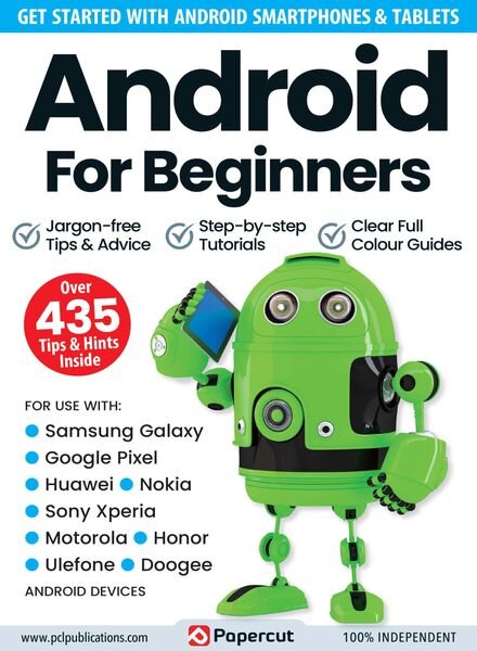 Android For Beginners – July 2023 Cover
