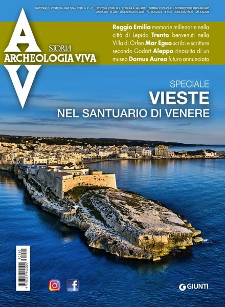 Archeologia Viva – Luglio-Agosto 2023 Cover