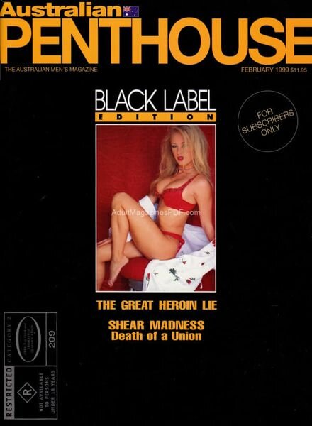 Australian Penthouse – February 1999 Black Label Cover