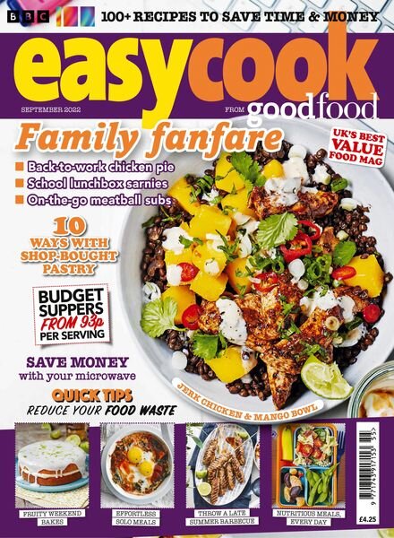 BBC Easy Cook – August 2022 Cover