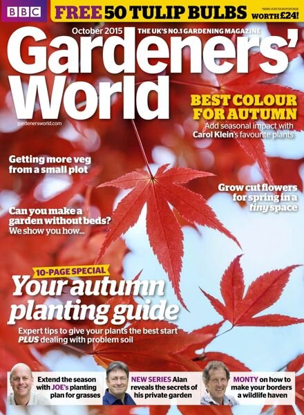 BBC Gardeners World – September 2015 Cover