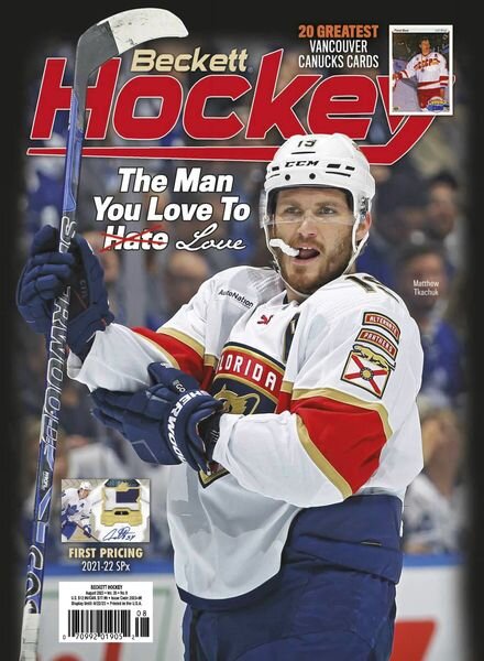 Beckett Hockey – August 2023 Cover