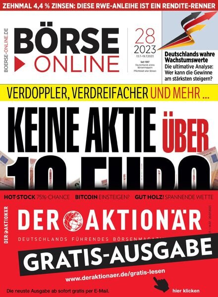 Borse Online – 13 Juli 2023 Cover