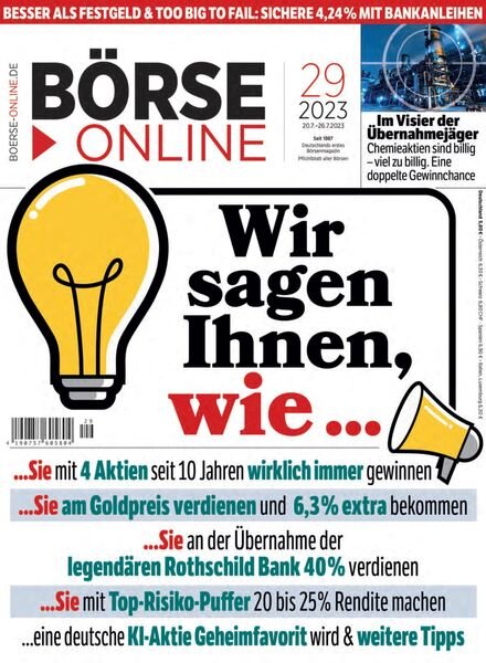 Borse Online – 20 Juli 2023 Cover