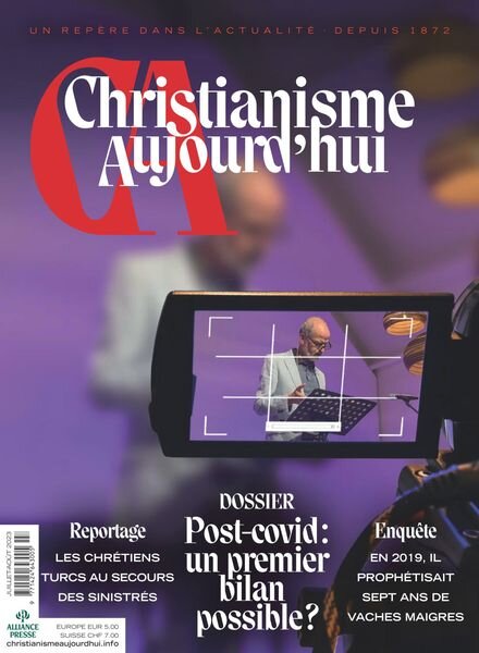 Christianisme Aujourd’hui – Juillet-Aout 2023 Cover