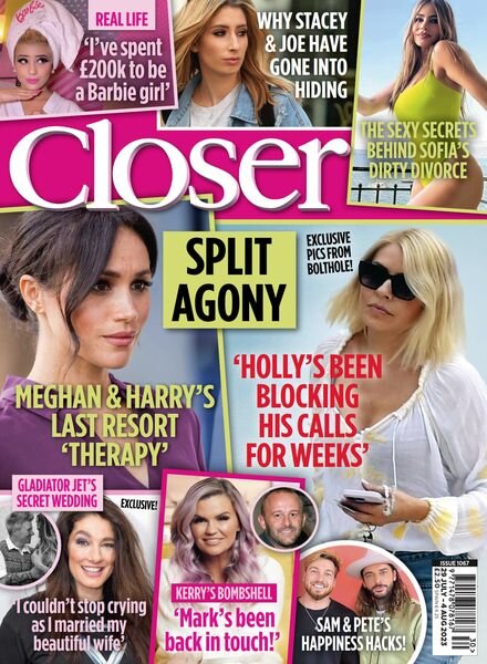 Closer UK – Issue 1067 – 29 July 2023 Cover