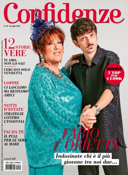 Confidenze – 18 luglio 2023 Cover