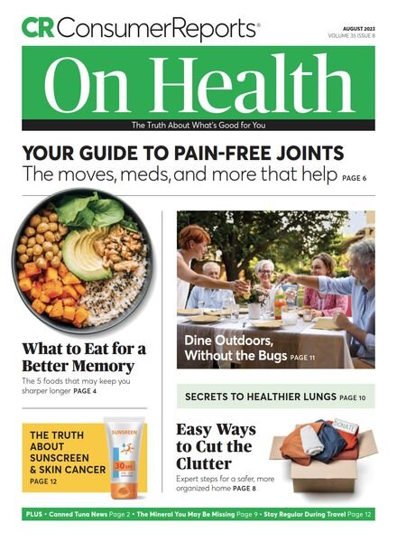 Consumer Reports on Health – August 2023 Cover