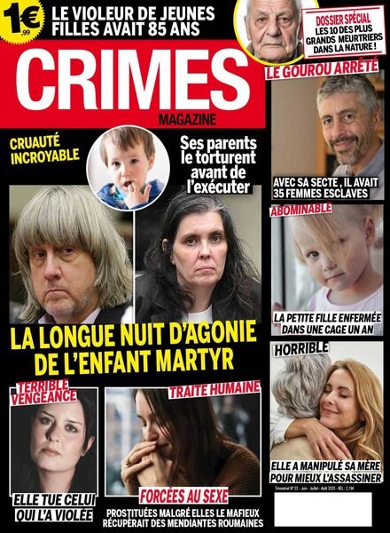 Crimes magazine – juin 2023 Cover