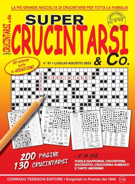 Crucintarsi Giganti – 14 luglio 2023 Cover